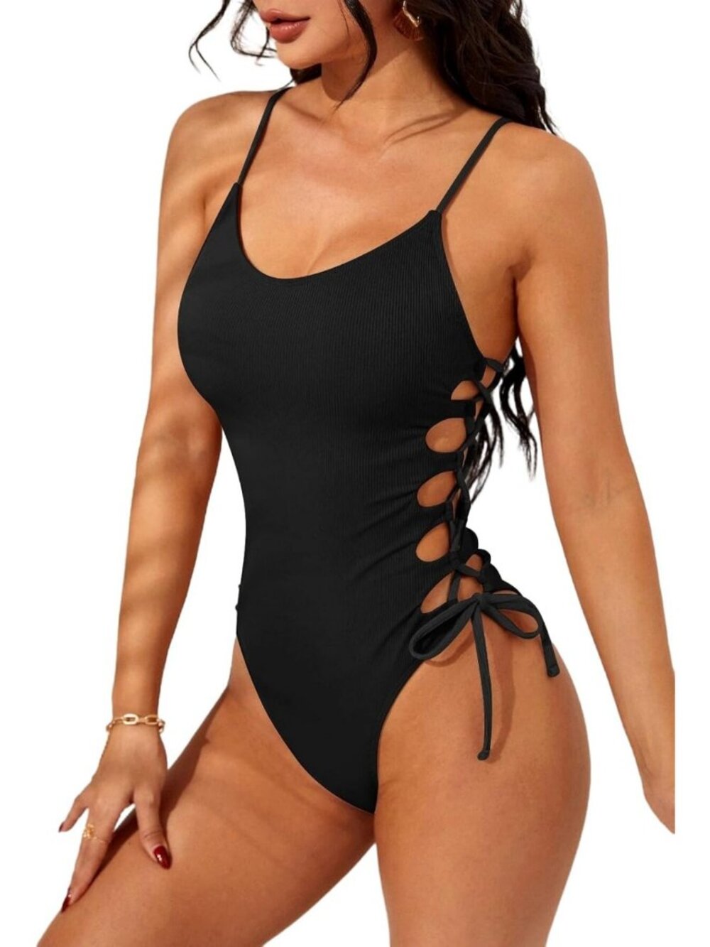 Sexy High Cut One-Piece Swimsuit for Women | Monokini Bathing Suit, Swimwear
